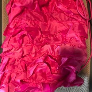 Thirty one pink ruffle cinch sac